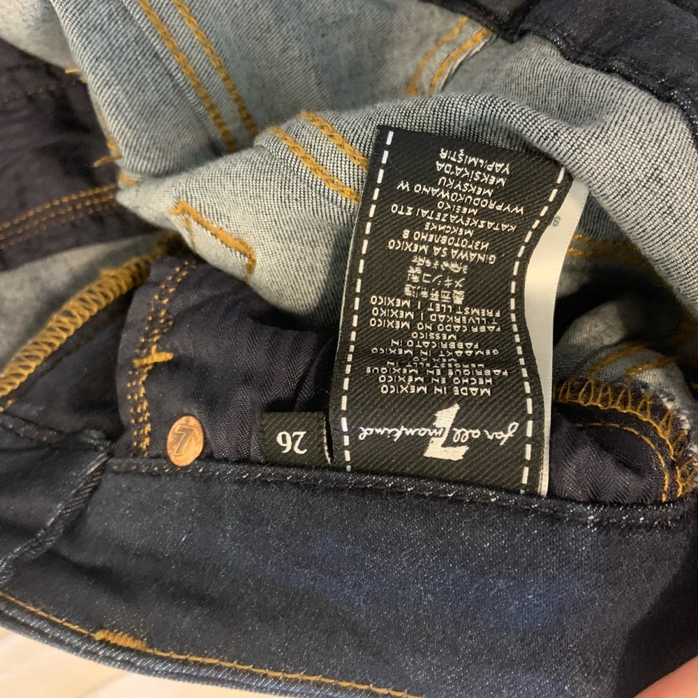 7 For All Mankind High Waist Skinny Jeans - Picture 3 of 3